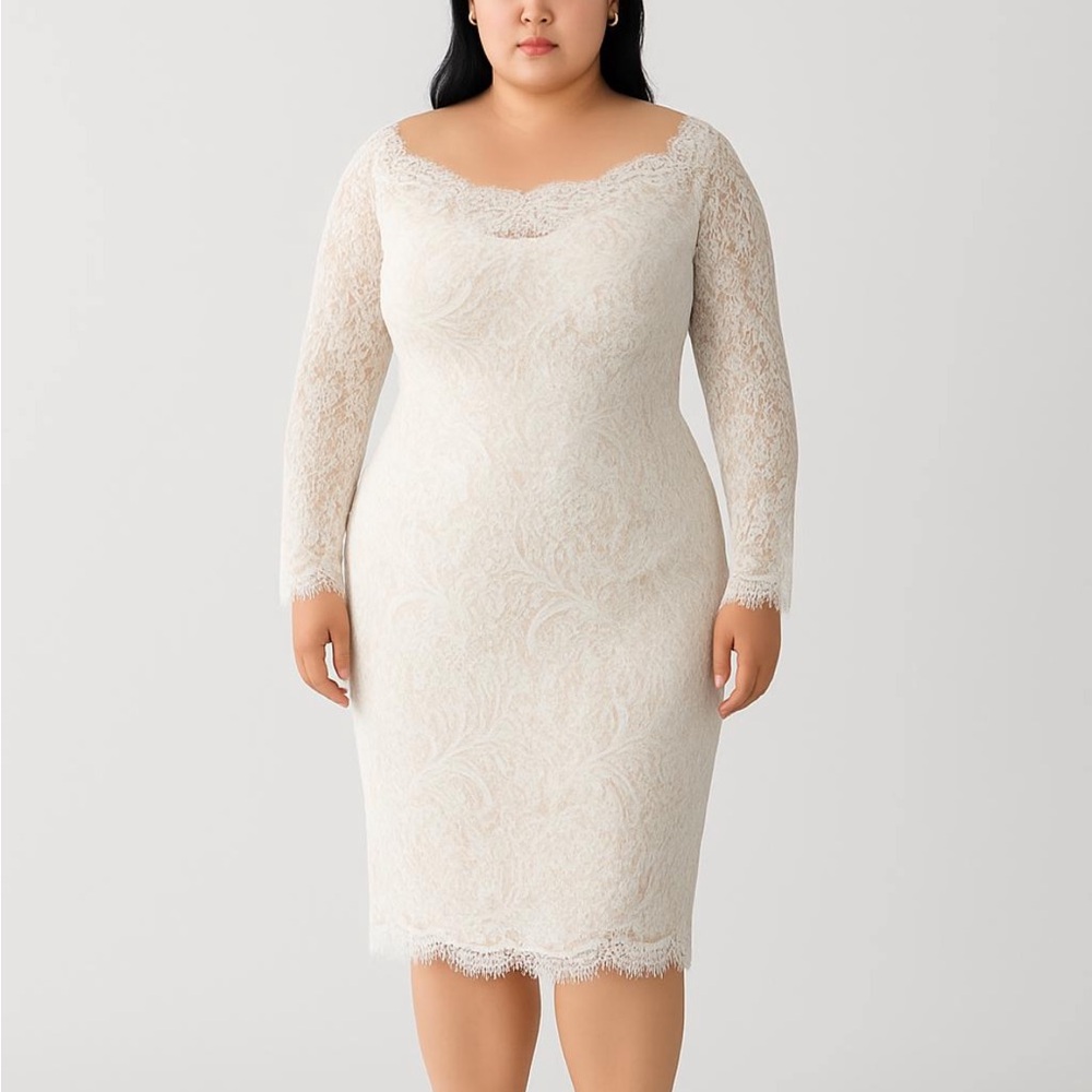 Lioness Elegant Cream Long Sleeve Dress